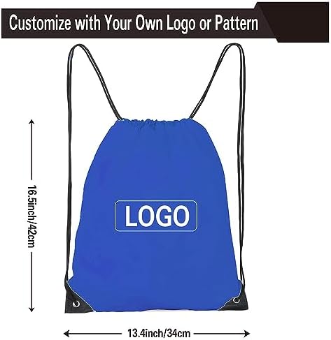 CODOBON 16 Pcs Bulk Drawstring Bags Royal Blue