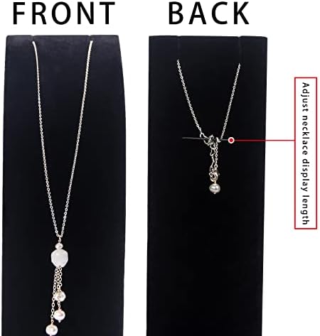 3Pcs Set Velvet Jewelry Display Stand Organizer For Selling Necklaces Chains