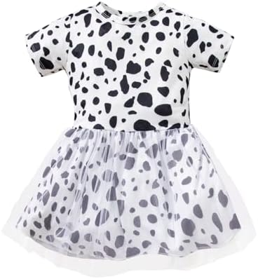 MOMMYS NEW MAN Toddler Girls Dalmatian Costume Outfit