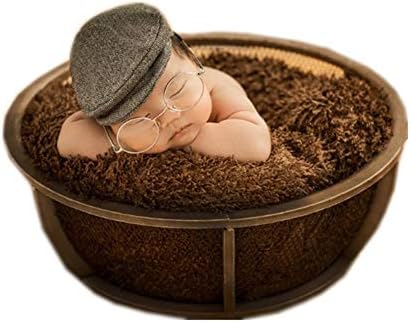 Vemonllas Gentleman Cap Hat with Glasses Baby Photography Set