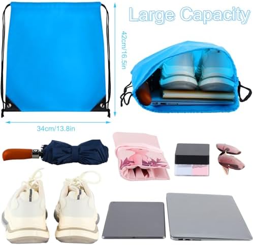 Queekay 200 Pack Drawstring Backpacks 20 Colors