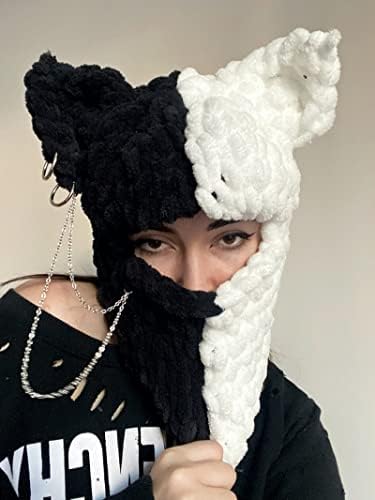 Y2K Knit Balaclava Face Mask for Women Men