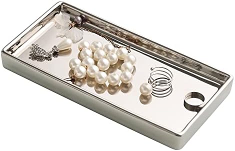Redelaenor Silver Jewelry Trinket Tray for Home Decor