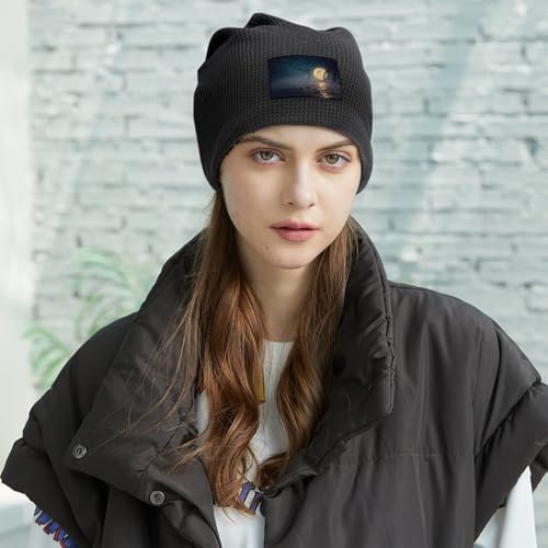 bttllke Unisex Fleece Lined Winter Beanie Hat 1