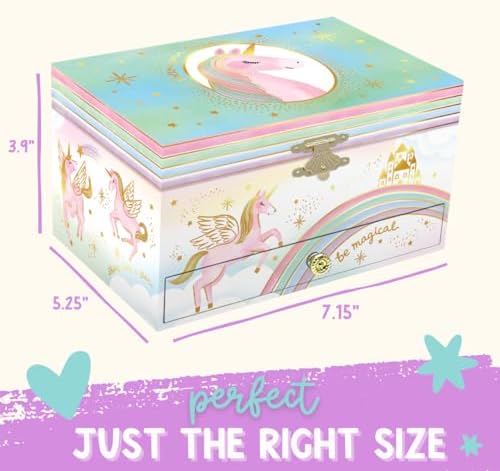 Musical Unicorn Jewelry Box for Girls