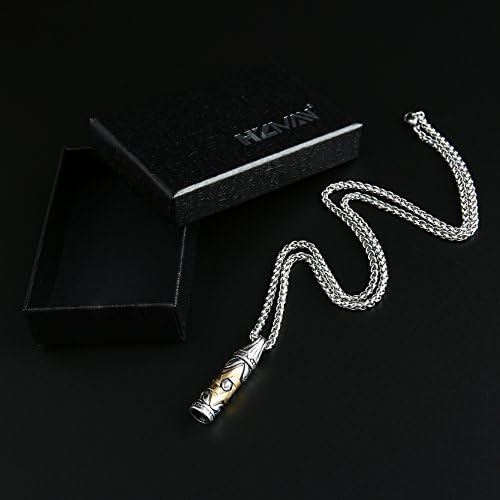 HZMAN Star of David Pendant Necklace for Women Men Silver Stainless Steel Chain Israel Jewelry