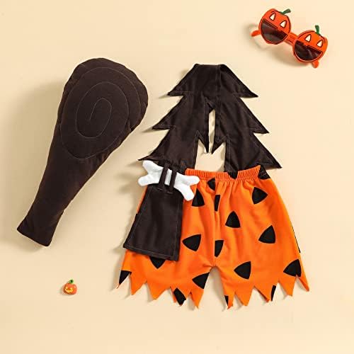 FIOMVA Toddler Caveman Halloween Costume Set 3pcs