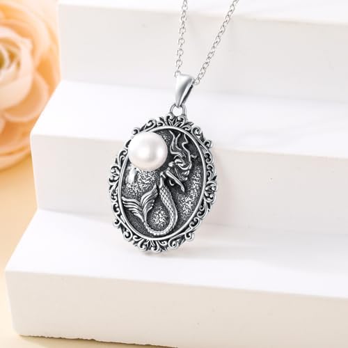 Mermaid Necklace for Women 925 Sterling Silver Pendant