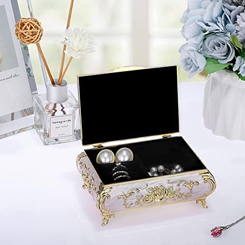 ELLDOO Vintage Music Box Jewelry Storage