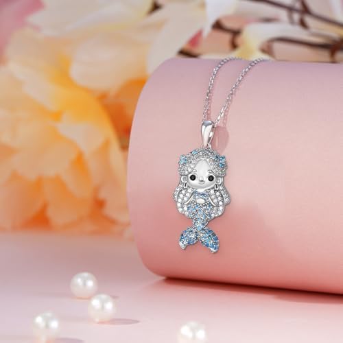 Elegant Mermaid Necklace 925 Sterling Silver