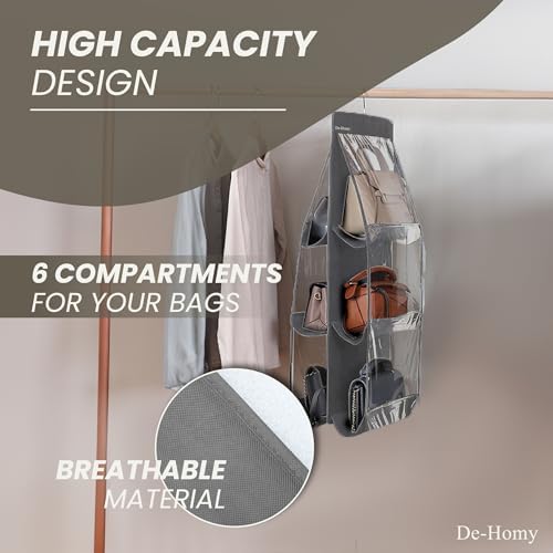 De-Homy 1-Pack Handbag Organizer with Metal Hooks