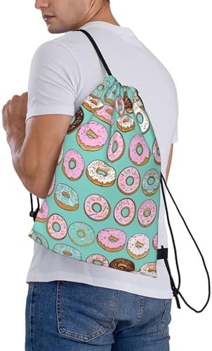 Yishow Delicious Doughnut Drawstring Backpack Bag