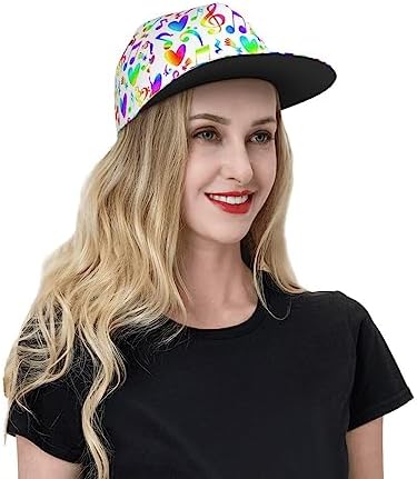Music Note Baseball Cap Adjustable Trucker Hat for Men Women