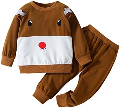 Infant Christmas Sweatshirt with Bow Tie for Boys and Girls