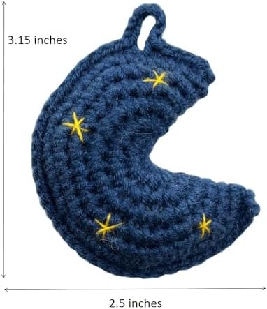 Handmade Crocheted Moon Hug Token Gift
