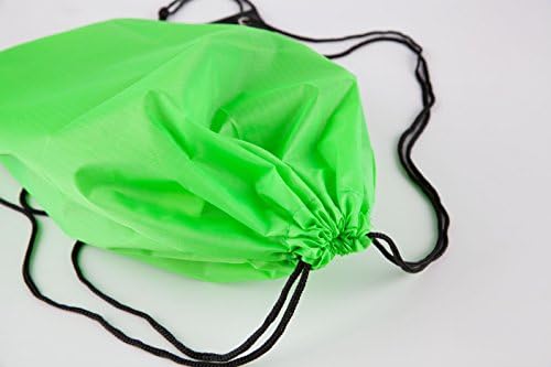 LH LIHI BAG 10 Pack Fluorescent Green Drawstring Backpack