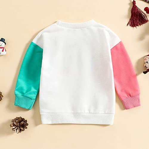6 Piece Toddler Christmas Letter Print Pullover Set