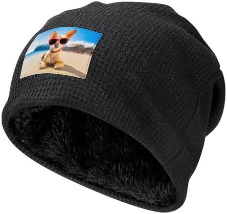 Bttllke Unisex Fleece Lined Winter Beanie for Men Women