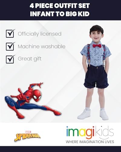 Marvel Spider-Man 4 Piece Outfit Set for Boys