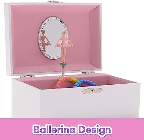 Jewelkeeper Musical Ballerina Jewelry Box with 2 Drawers