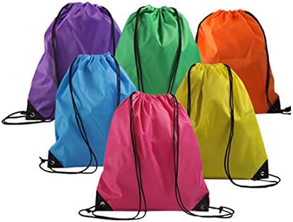 LH LIHI BAG 6 Pack Drawstring Backpack Birthday Party Favors