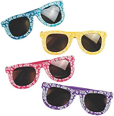 Fun Express Hibiscus Sunglasses 1 Dozen Kids