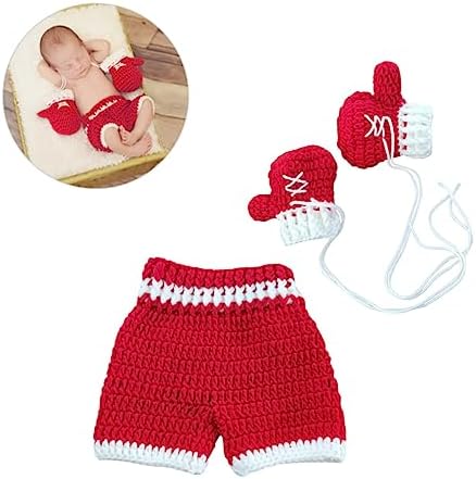 Newborn Photography Props Knitted Outfit Set for Baby