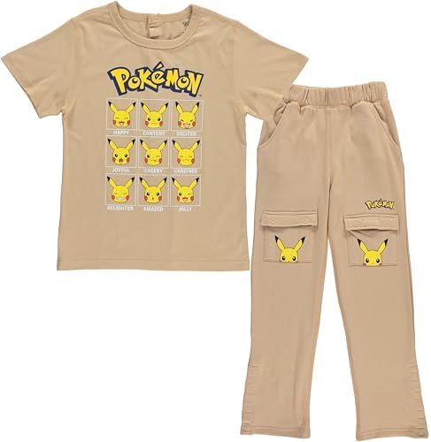 Pokemon Boys Pikachu T-Shirt Cargo Sweatpants Set