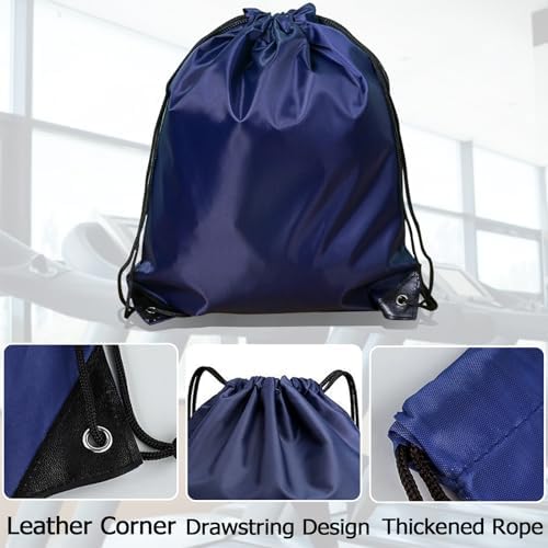 INVODA Drawstring Backpack 24PCS Navy Blue