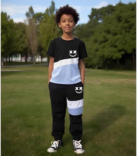 Vitalique Boys 6-12 Years Color Block Outfit Set