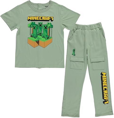 Minecraft Boys T-Shirt and Cargo Sweatpants Set