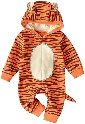 ROYLAMP Baby Halloween Tiger Costume Hoodie Romper