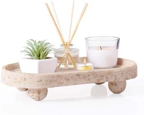 DN DECONATION Resin Vanity Tray with Legs 953x197in