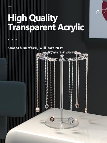 Ausalivan Acrylic Necklace Holder Jewelry Organizer Stand