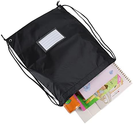 20 Pcs Black Drawstring Bags for Travel Gym Sport