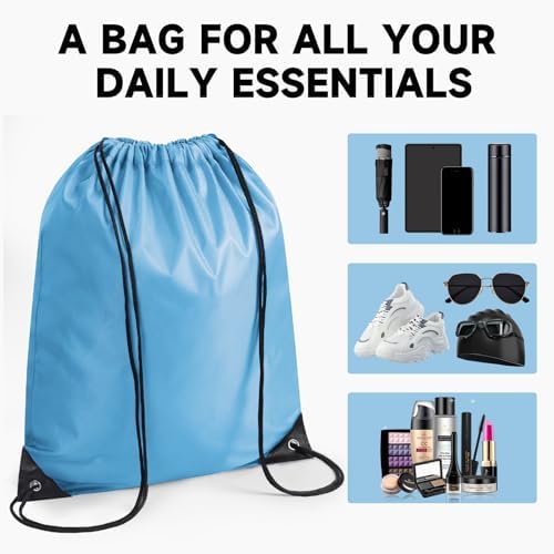 Custom Drawstring Bags with Logo 100 Pack Gym Travel Backpacks