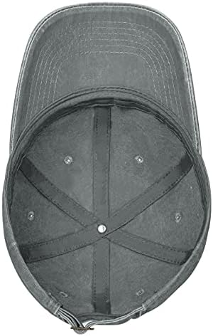 Unisex Adjustable Denim Baseball Cap with Irish Harp Pattern