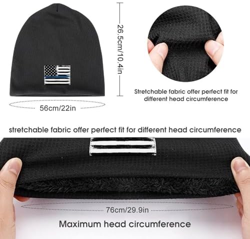 Bttllke Unisex Winter Fleece Lined Beanie Hat 1