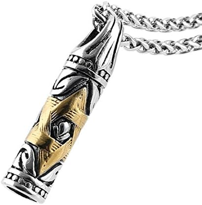 HZMAN Star of David Pendant Necklace for Women Men Silver Stainless Steel Chain Israel Jewelry