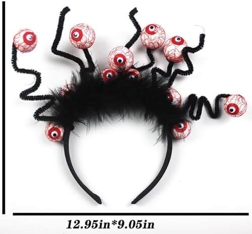 OBILAN Halloween Headband with Spider Legs and Eyeballs