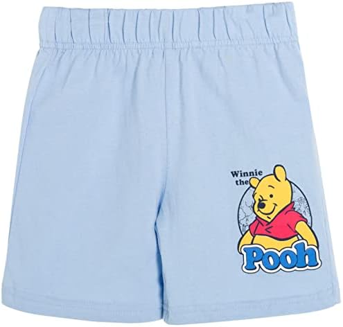 Disney Mickey Mouse Eeyore Donald Duck Pluto Winnie The Pooh Piglet Tigger Graphic T-Shirt and Shorts Set for Kids