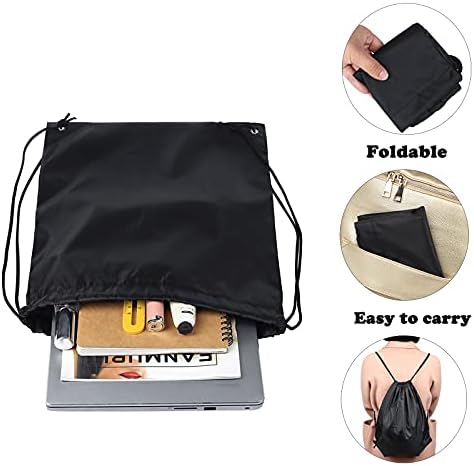 48-Pack Drawstring Backpacks for Men and Women