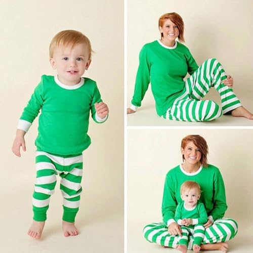 Christmas Boys Girls Velvet Outfits Kids Patchwork Striped Pant Set Toddler Xmas