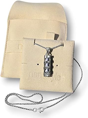 NanoStyle Mezuzah Necklace 20 Inch Sterling Silver Chain