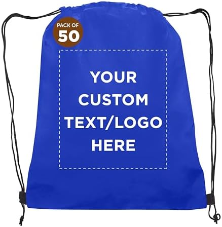 Custom Non-Woven Drawstring Backpacks Set of 1 10 50 100