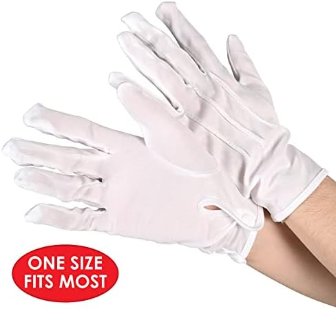 Beistle 2 Pair Adult White Theatrical Gloves