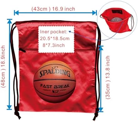 JohahaTim Drawstring Backpack Bulk Bags 4PCS Multi Color