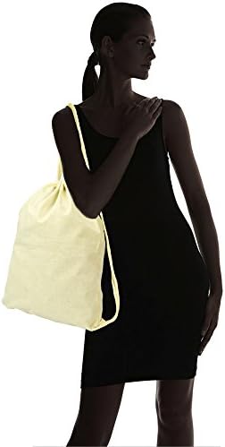 DALIX Canvas Drawstring Backpack 12 Pack Natural