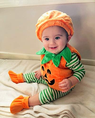VISGOGO Halloween Baby Costume Romper Set 3PCS