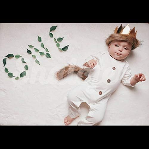 Shalofer Baby Wild Things Are Romper with Tail and Crown